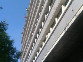 樓宇清洗——白銀電力公司辦公樓項目